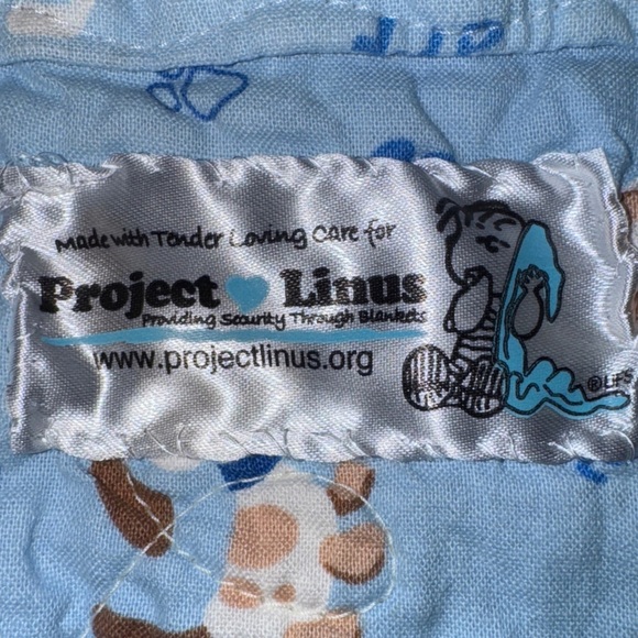 Blue Patchwork Quilt with Dog Patterns- Project Linus - Picture 3 of 3